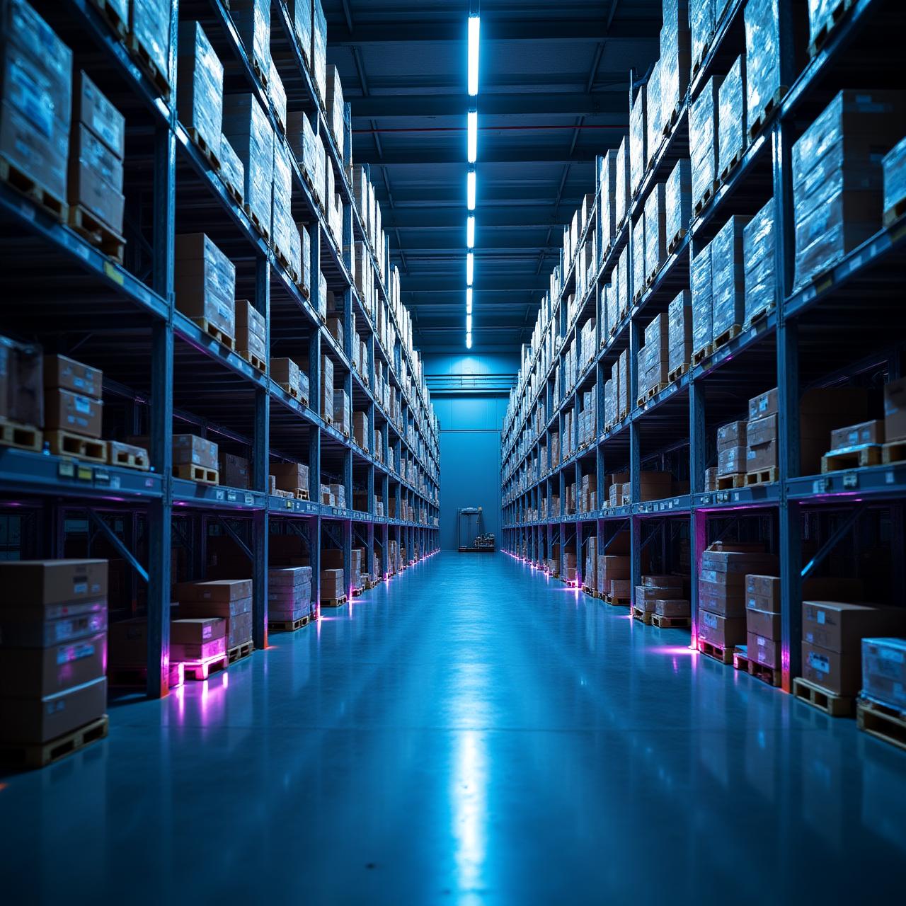 Advanced warehouse facility interior